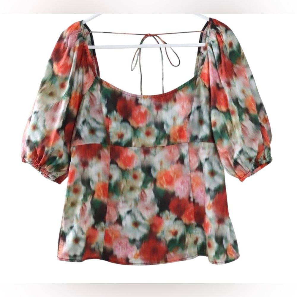 J. Crew Square Neck Top Liberty Hazy Days Fabric Size 6 - Picture 5 of 11